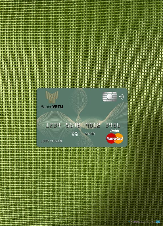 Download Angola Banco Yetu bank master card photolook front Photoshop template